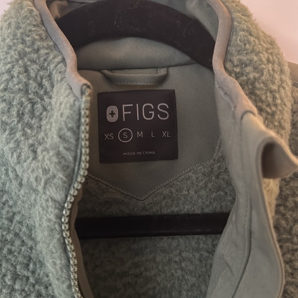 Figs green Sherpa jacket - Picture 3 of 4